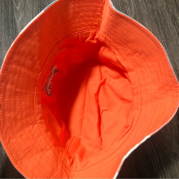 Crew USA Tie-Dye Bucket Hat - Pink Blue Green - Reversible Orange Lining - OS - Picture 3 of 4